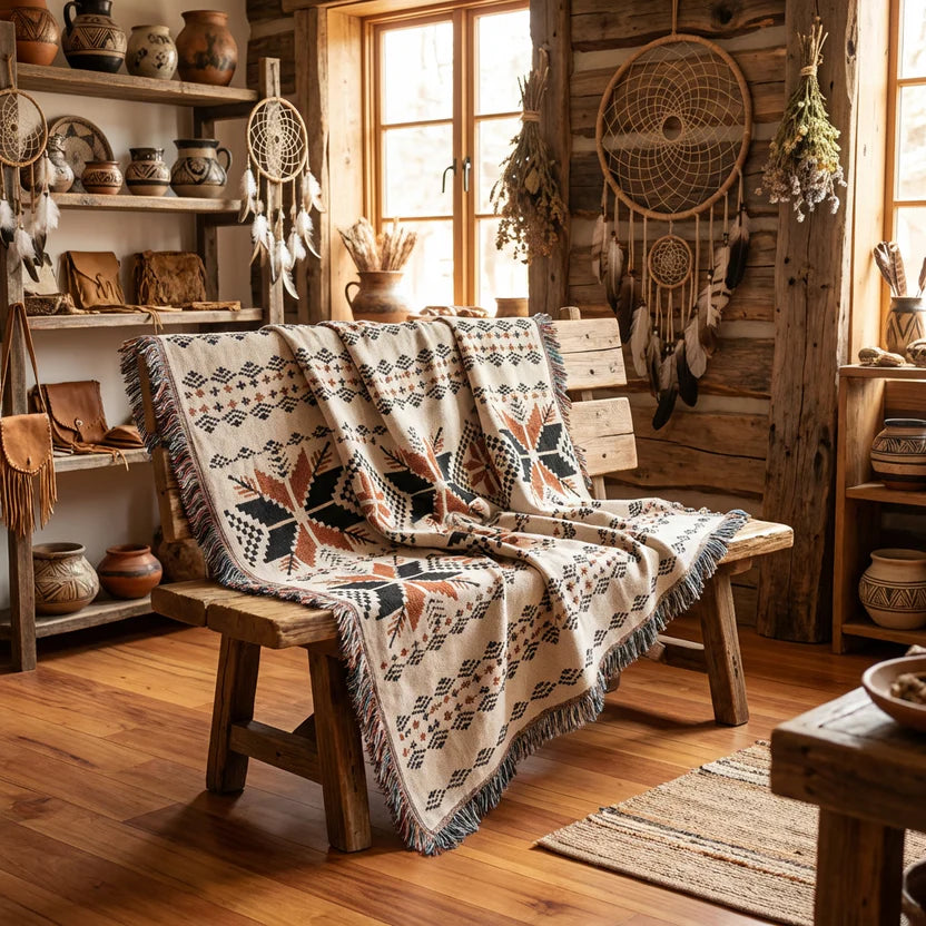 RedHawk Woven Tapestry Blanket