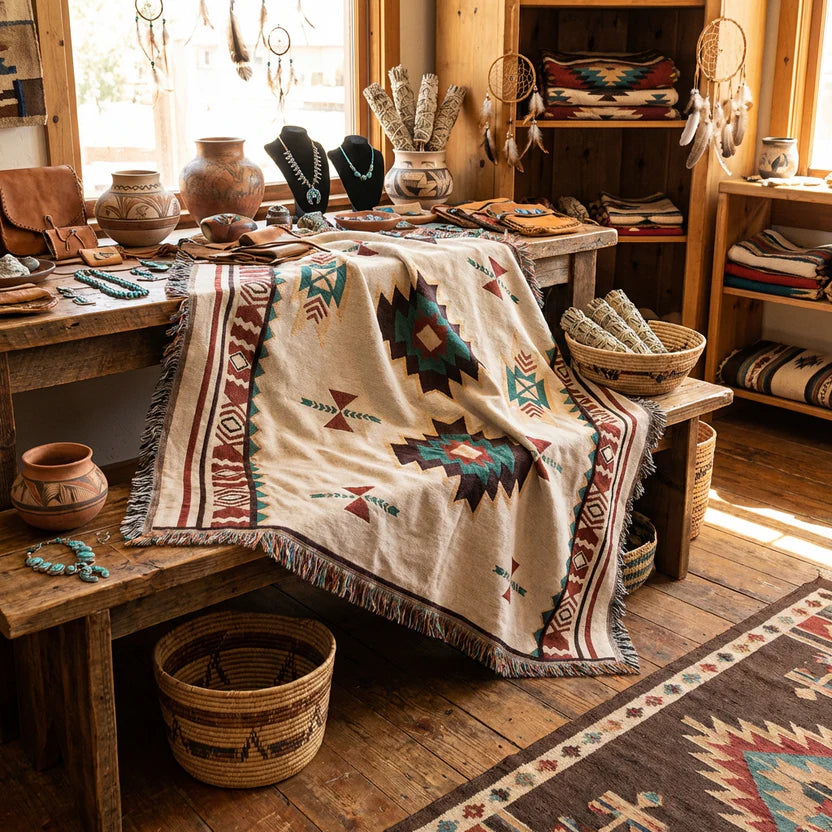 RedHawk Woven Tapestry Blanket